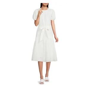 Alex Marie White Eyelet Thaliana Shift Dress Sz.18 NWT